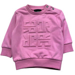 John Richmond Felpa Chiusa Girocollo Tinta Unita per Neonata RIP26029FE ROSA JOHN RICHMOND 