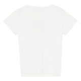 Liu Jo T-Shirt Girocollo Tinta Unita con Brillantini per Bambina GA5019XX BIANCO LIU JO 