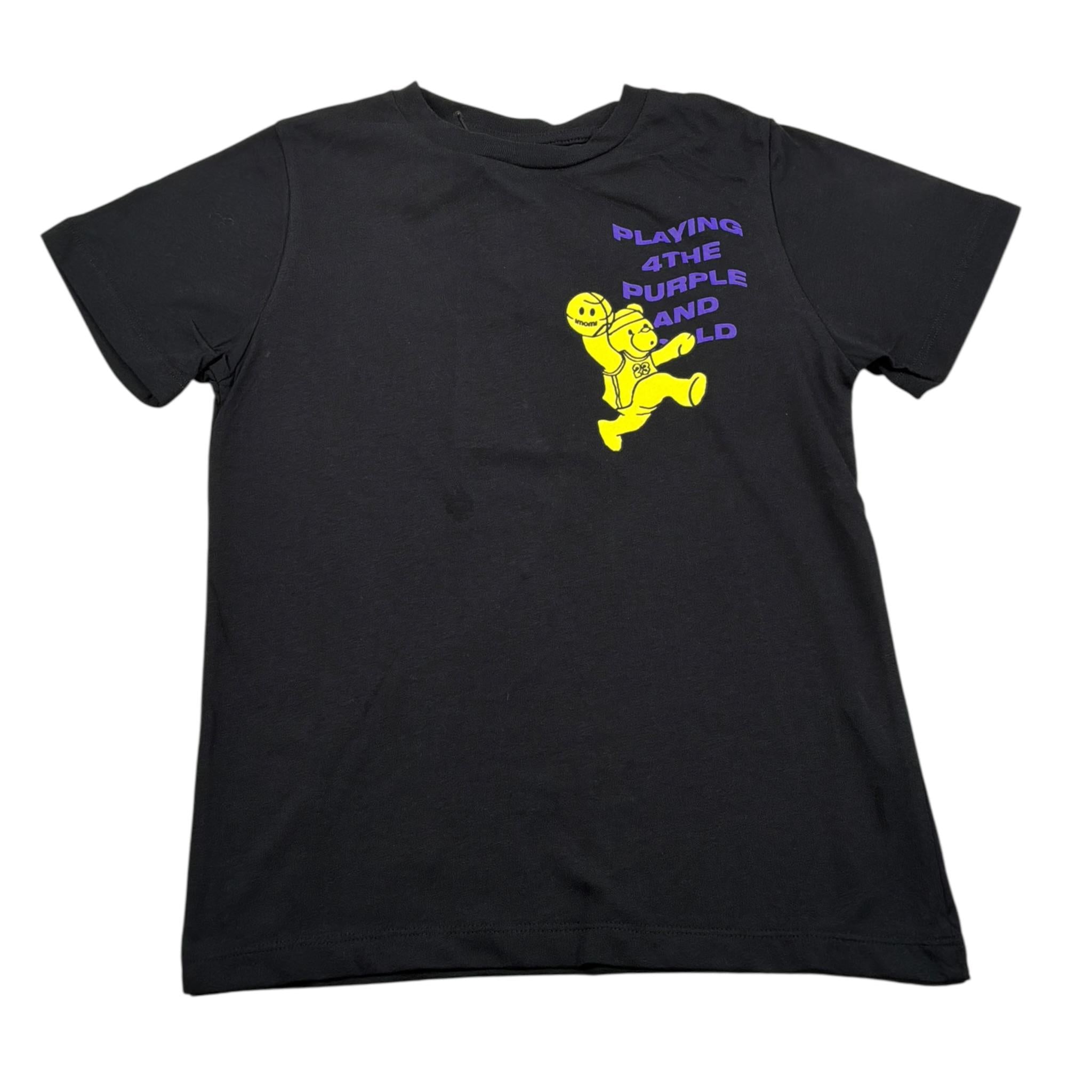 Imomi Tshirt Girocollo tinta unita con Stampa Nero per Neonato SS22IK47 NERO IMOMI 