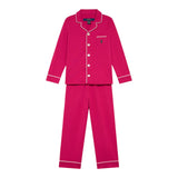 Ralph Lauren Completo 2 Pezzi Pigiama Shirt-Pantalone per Bambina 4P0279 FUXIA RALPH LAUREN 