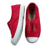 Chipie Sneakers Tinta Unita Con Suola In Contrasto Rosso Per Neonato