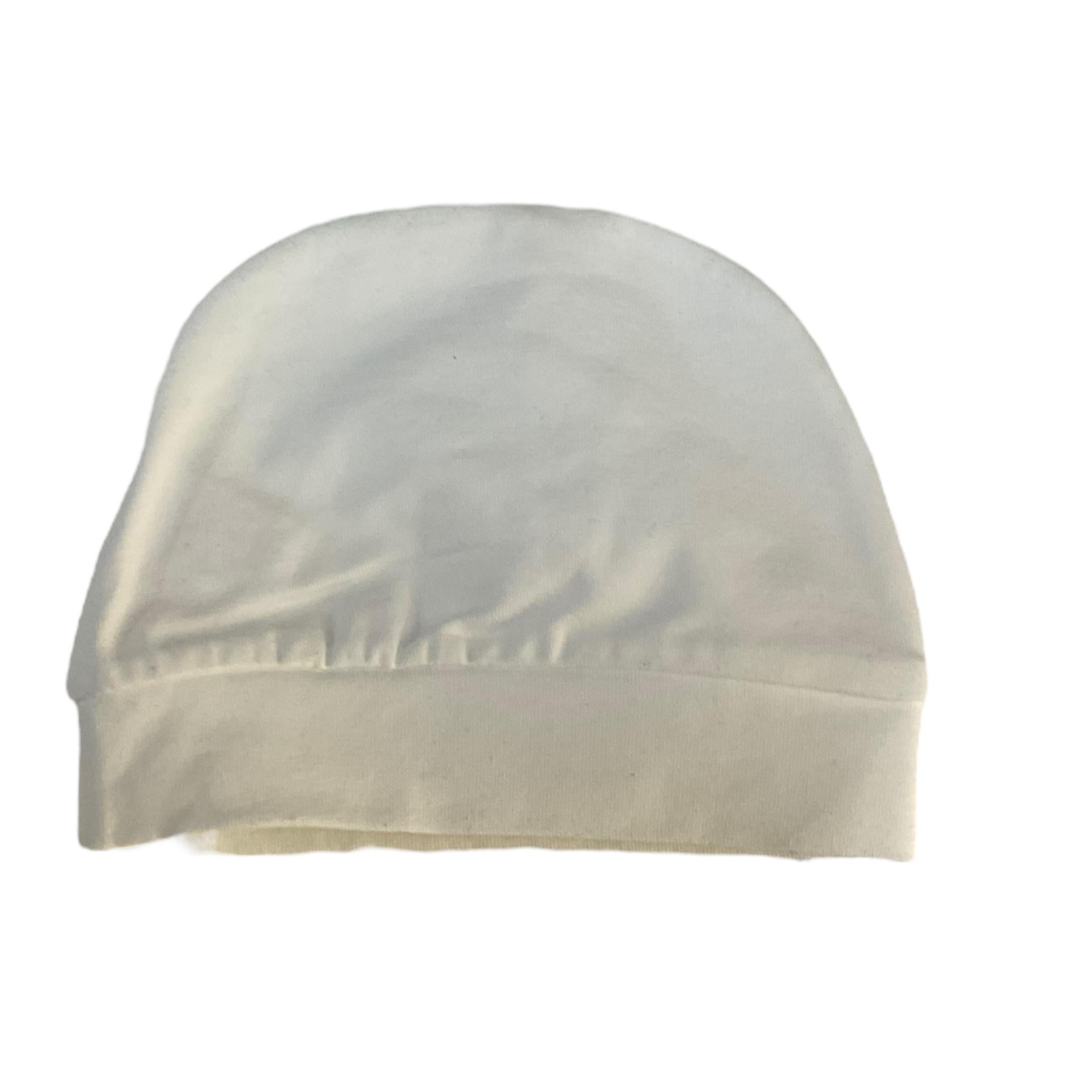 Ninnaoh Cappello Tinta Unita con Applicazione per Neonata E23257 BIANCO NINNAOH 