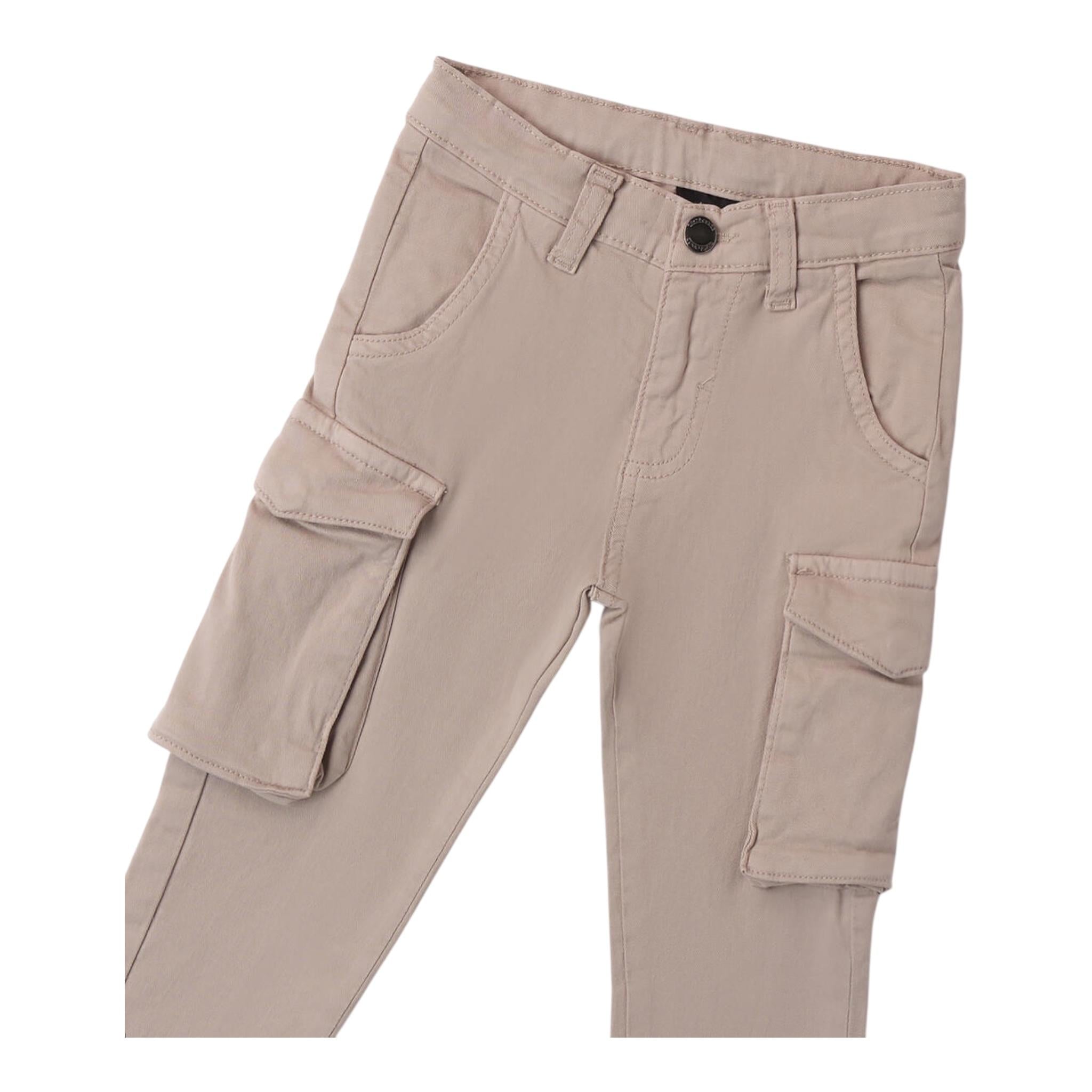 SARABANDA pantalone tinta unita con girovita regolabile Sabbia per Neonato 0A166 SABBIA SARABANDA 