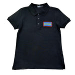 Moschino Polo Mezza Manica Tinta Unita con Stampa per Bambino HTM03Y NERO MOSCHINO 