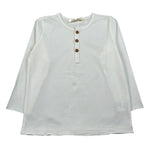 Zhoe & Tobiah Shirt Tinta Unita con Bottoni per Bambino BSE11MJ PANNA ZHOE & TOBIAH 