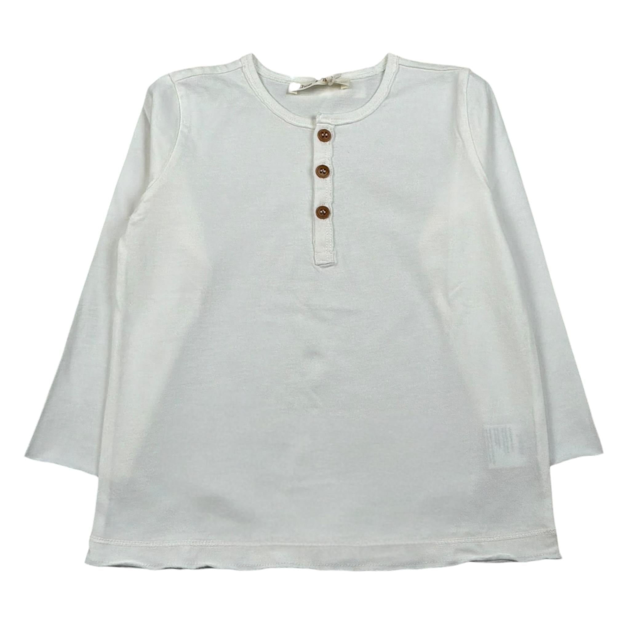 Zhoe & Tobiah Shirt Tinta Unita con Bottoni per Bambino BSE11MJ PANNA ZHOE & TOBIAH 