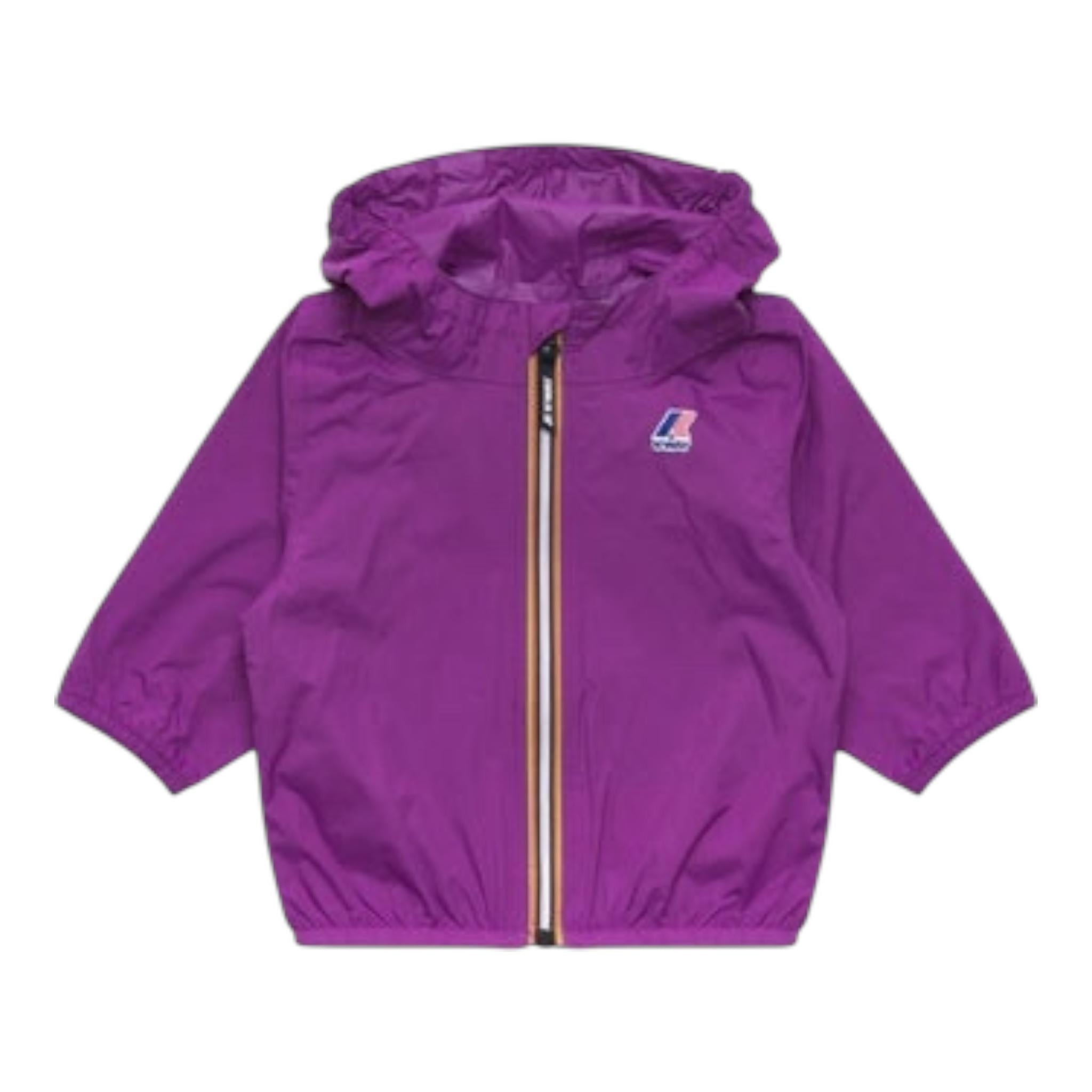 K-Way Giubbino Tinta Unita con Zip E Cappuccio per Neonata K2137XW VIOLA K-WAY 