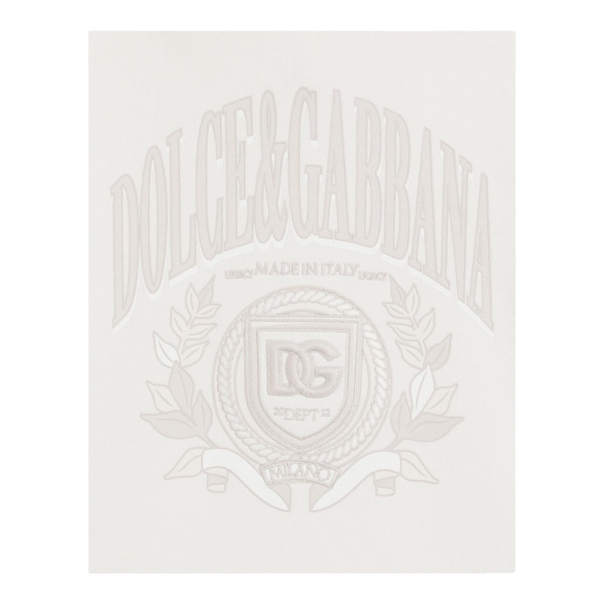 Dolce & Gabbana Felpa Chiusa con Cappuccio Tinta Unita per Bambino L4JWLV BEIGE DOLCE & GABBANA 