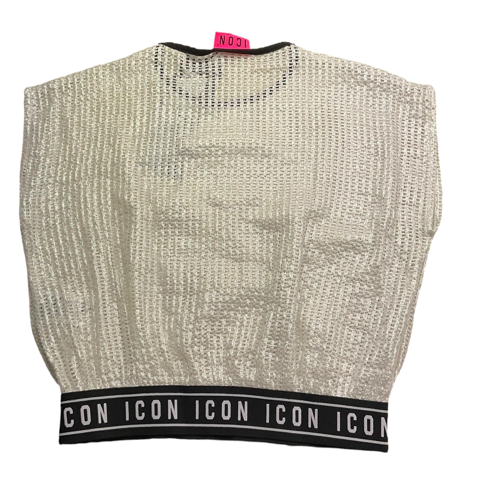 Icon Top Tinta Unita Traforato per Bambina IGKS00686 ARGENTO ICON 