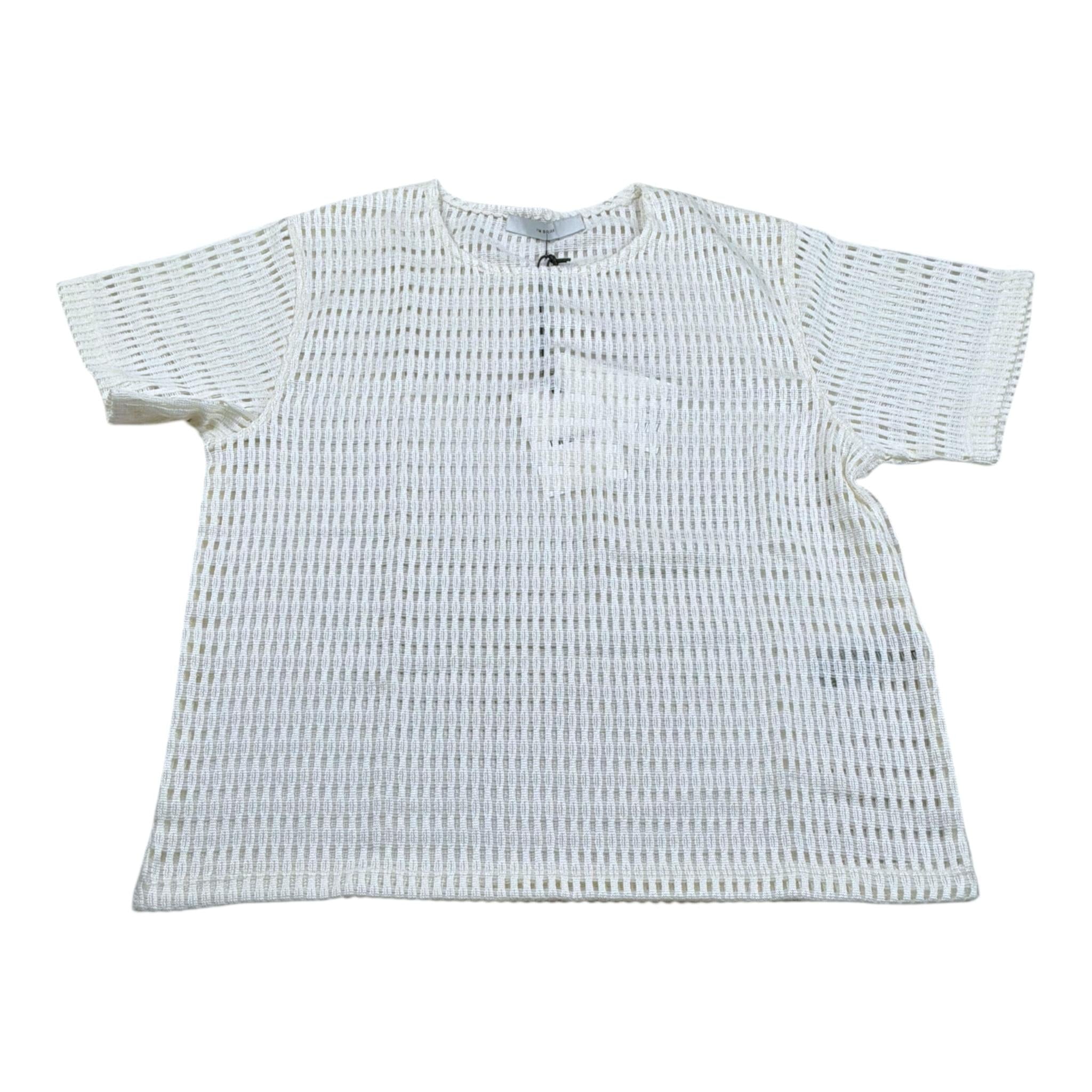 I'M Brian T-Shirt Tinta Unita Traforata per Bambino TS3336J PANNA I'M BRIAN 