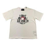 JOHN RICHMOND t-shirt girocollo tinta unita con stampa in contrasto Bianco per Bambina RGA25118TS BIANCO JOHN RICHMOND 