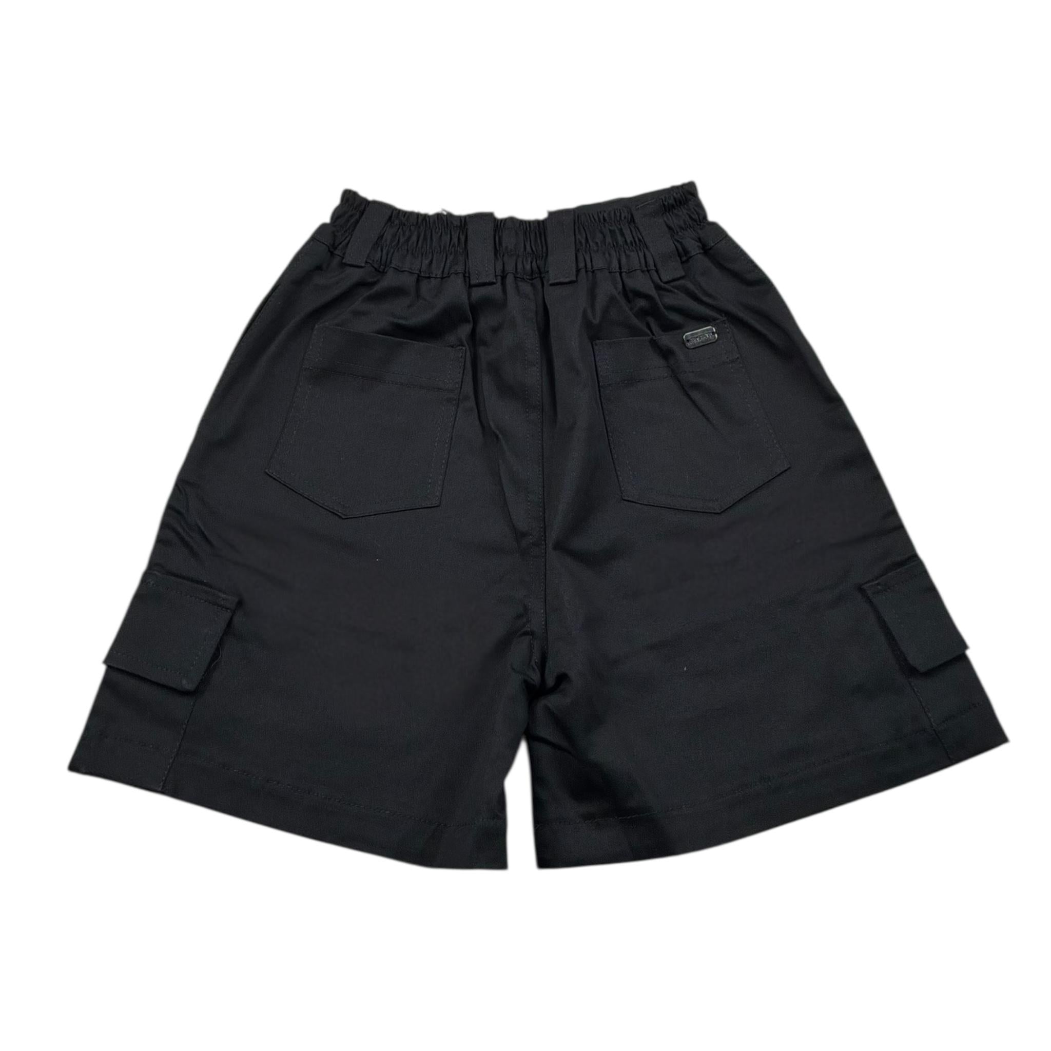 Syst Bermuda Tinta Unita con Elastico In Vita per Neonato BRB5000 NERO SYST 