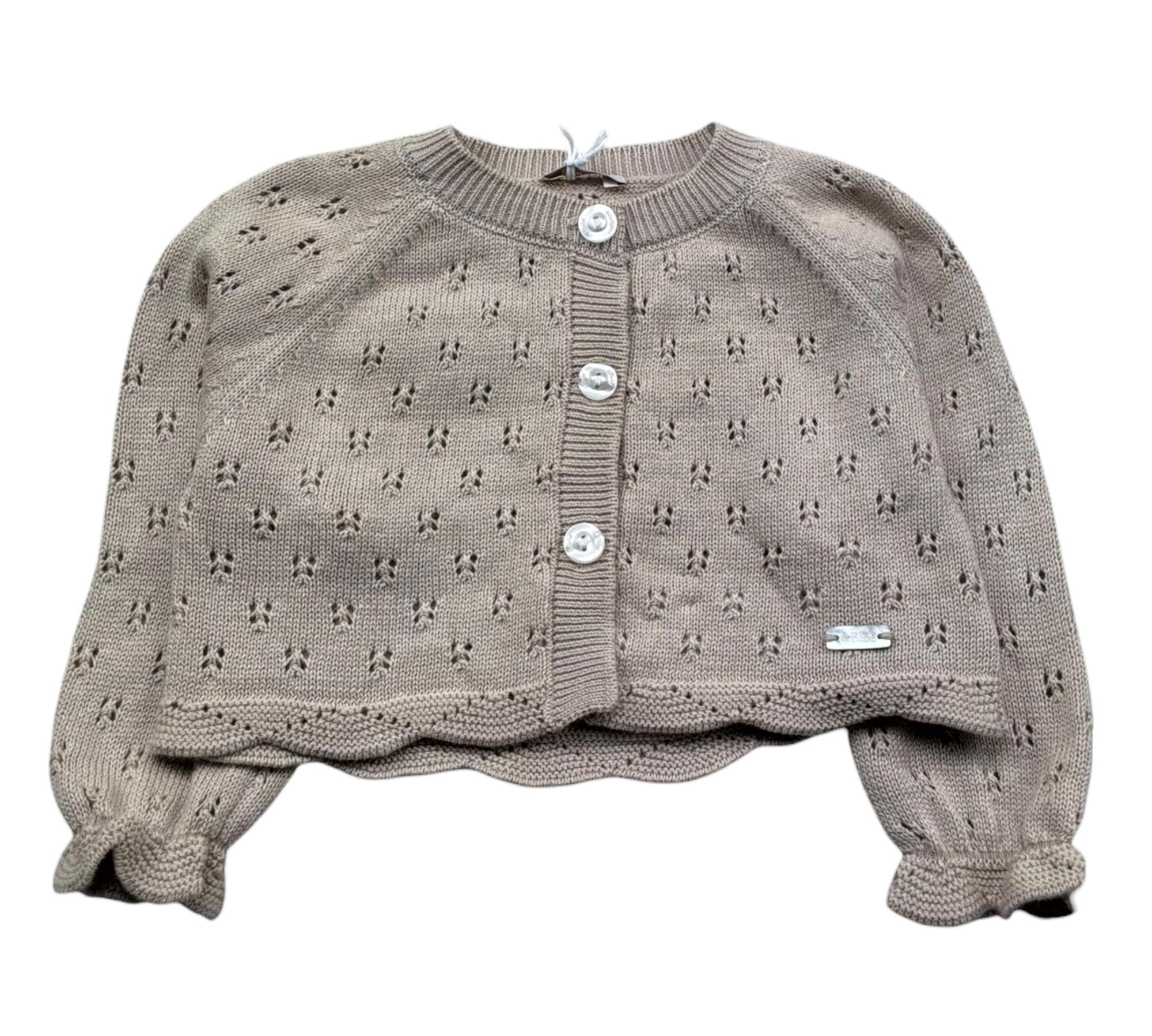 Le Bebe Coprispalle Tinta Unita con Traforato per Neonata LBG6269 BEIGE LE BEBE 