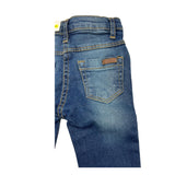 Losan Jeans Tinta Unita con Girovita Regolabile Blu per Neonato