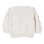 ELISABETTA FRANCHI maglia girocollo tinta unita con ricami Panna per Bambina EFMA140 PANNA ELISABETTA FRANCHI 