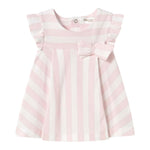 Mayoral Abito Mezza Manica Fantasia A Righe per Neonata 1847 BIANCO/ROSA MAYORAL 