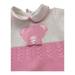 I Delfi Pagliaccetto Bicolore con Logo per Neonata 25P5028 BIANCO/ROSA I DELFI 