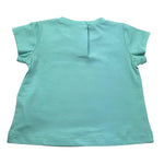 Liu Jo T-Shirt Girocollo Tinta Unita con Brillantini per Neonata HA5037 VERDE ACQUA LIU JO 