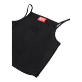 Diesel Canotta Bretelline Tinta Unita con Stampa Brillantinata per Bambina J02201X NERO DIESEL 