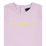 John Richmond Abito Tinta Unita con Stampa per Neonata RIP25005VEXX LILLA JOHN RICHMOND 