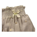 PAZ RODRIGUEZ culotte tinta unita con ricami Beige per Neonata 023150911 BEIGE PAZ RODRIGUEZ 