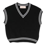 ELISABETTA FRANCHI gilet in maglia scollo a v tinta unita Nero per Bambina EFMA153X NERO ELISABETTA FRANCHI 