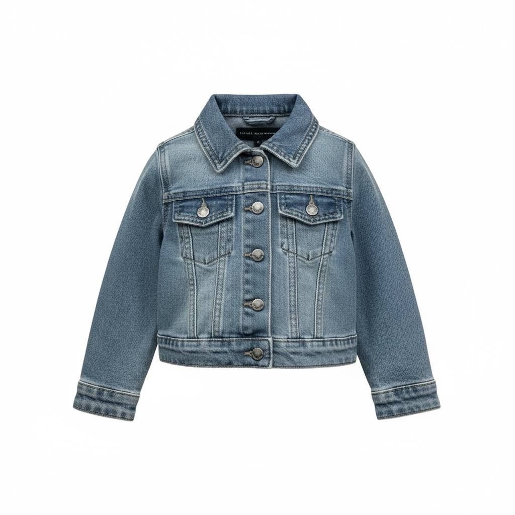 Daniele Alessandrini Giubbino In Denim Tinta Unita per Neonato 1295OD00172 AZZURRO DANIELE ALESSANDRINI 