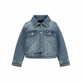 Daniele Alessandrini Giubbino In Denim Tinta Unita per Neonato 1295OD00172 AZZURRO DANIELE ALESSANDRINI 