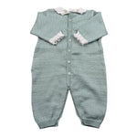 Marlu' Tutina Manica Lunga Tinta Unita con Colletto per Neonata EF99 VERDE MARLU' 