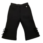 LIU JO pantalone tinta unita con fiocchi Nero per Neonata HF4085X NERO LIU JO 