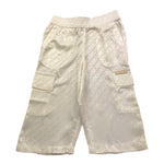 Michael Kors Pantalone Tinta Unita con Fantasia Logo per Neonata R30054 PANNA MICHAEL KORS 