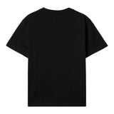 Off-White T-Shirt Girocollo Tinta Unita Con Stampa  Nero Per Bambino