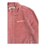 SAINT BARTH felpa tinta unita con zip e stampa Rosa per Bambina MIRIAM ROSA SAINT BARTH 