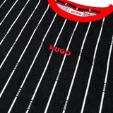 Hugo  T-Shirt tinta unita con Fantasia A Righe Nero per Bambino G00013 NERO HUGO 