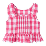 Mayoral Camicia Giromanica Fantasia A Quadri per Neonata 3023 BIANCO/FUXIA MAYORAL 