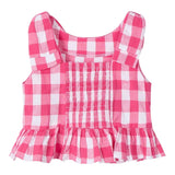 Mayoral Camicia Giromanica Fantasia A Quadri per Neonata 3023 BIANCO/FUXIA MAYORAL 