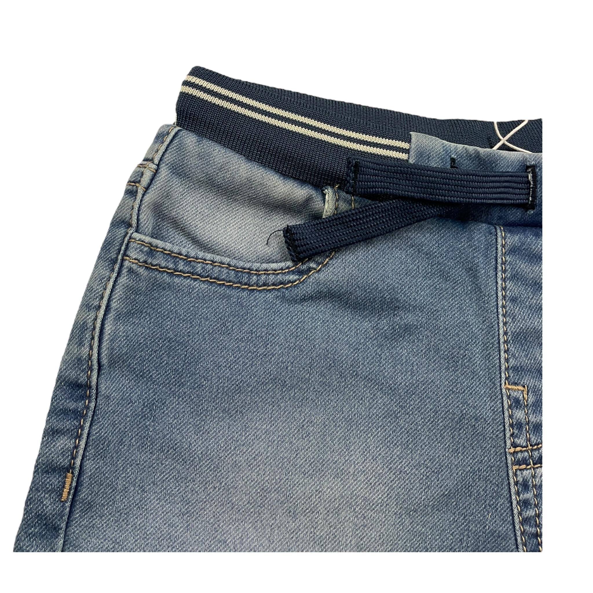 Mayoral Bermuda In Denim Tinta Unita con Elastico In Vita per Bambino 1248 BLU MAYORAL 