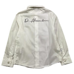 DANIELE ALESSANDRINI camicia manica lunga tinta unita con stampa logo Panna per Bambino 1231C00030 PANNA DANIELE ALESSANDRINI 