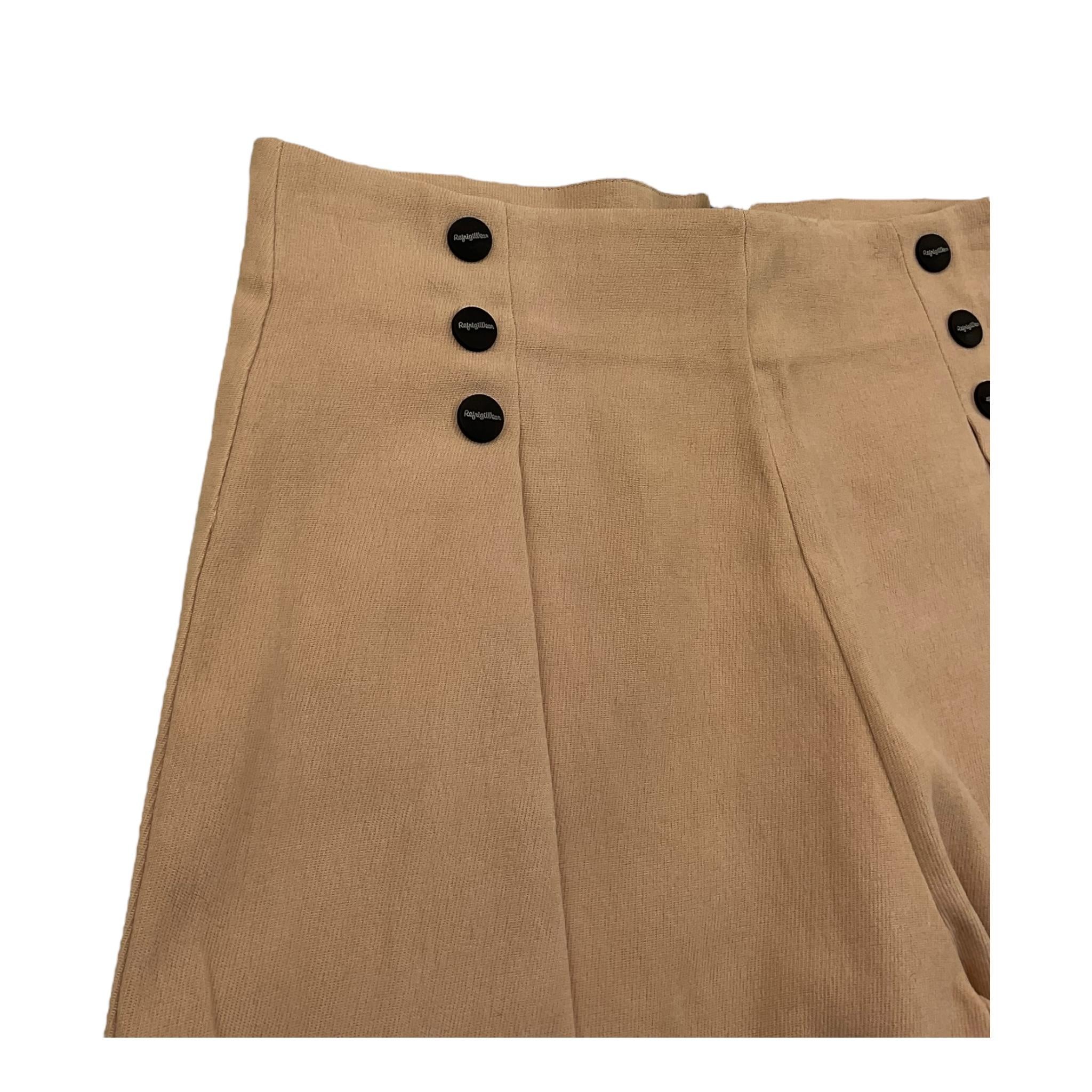 REFRIGIWEAR short tinta unita cn bottoni Beige per Bambina RWG158 BEIGE REFRIGIWEAR 