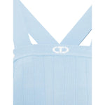 Twinset Top Bicolore con Logo per Bambina 251GJ3QW2X AZZURRO TWINSET 