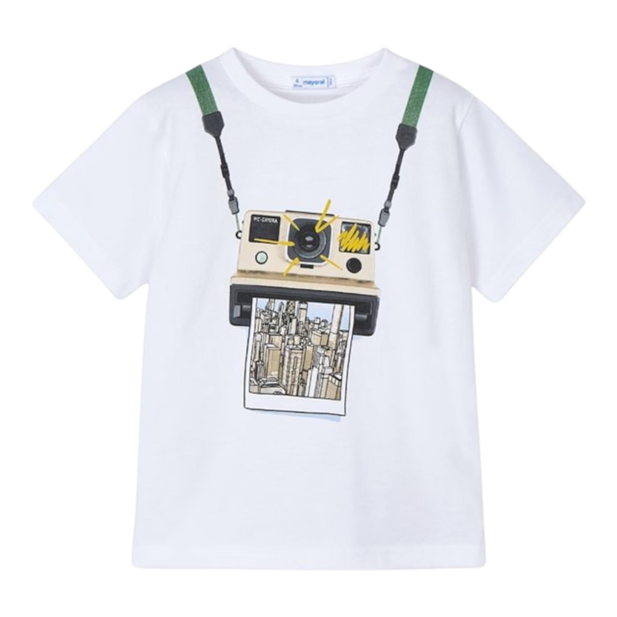 Mayoral T-Shirt Girocollo tinta unita Bianco per Bambino 3044X BIANCO MAYORAL 