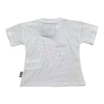 Shoe T-Shirt Girocollo Tinta Unita con Stampa per Neonata TEDDYB0404 BIANC SHOE 