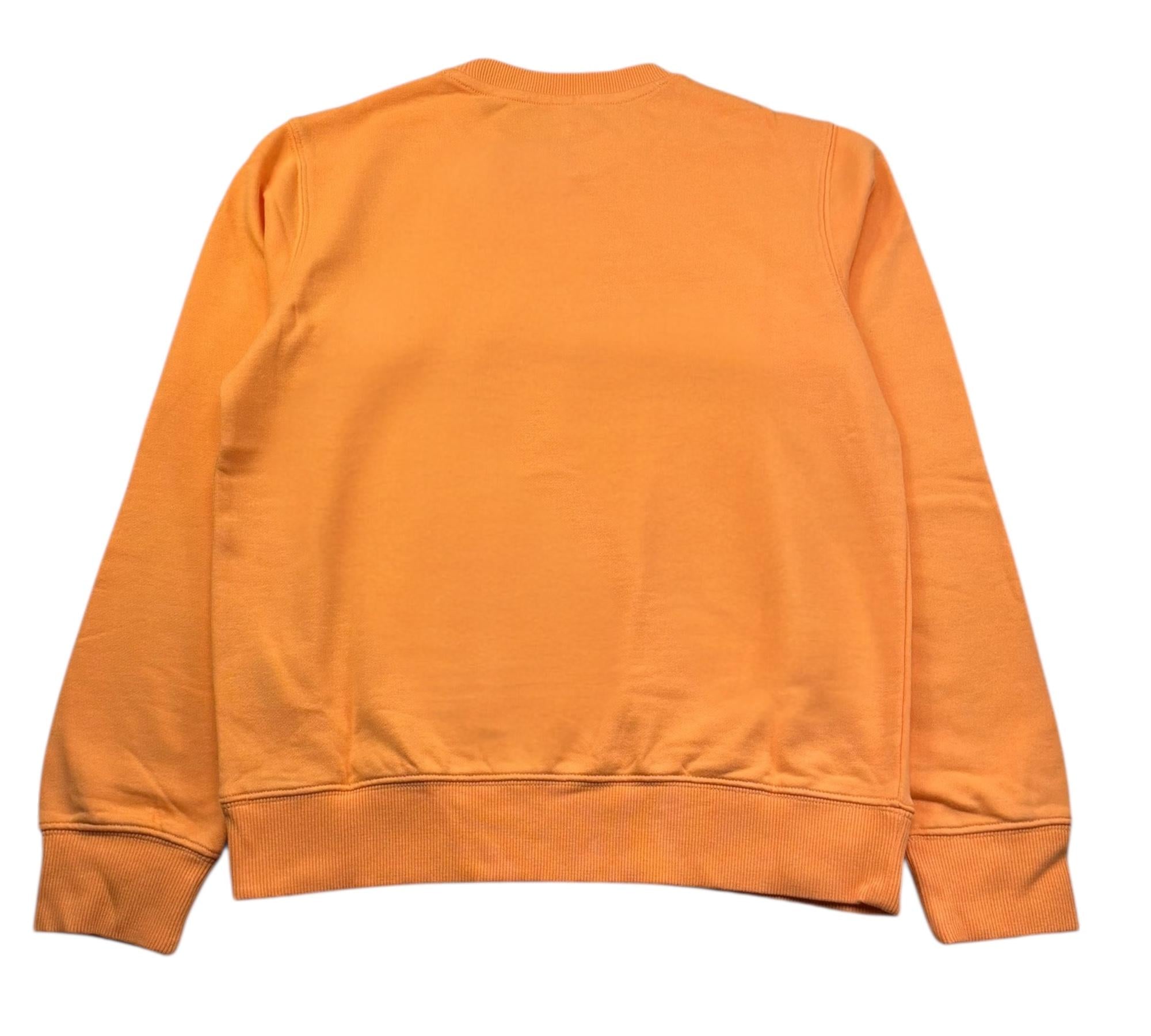 Suns68 Felpa Chiusa Girocollo Tinta Unita con Logo per Neonato F34303 ARANCIONE SUNS68 