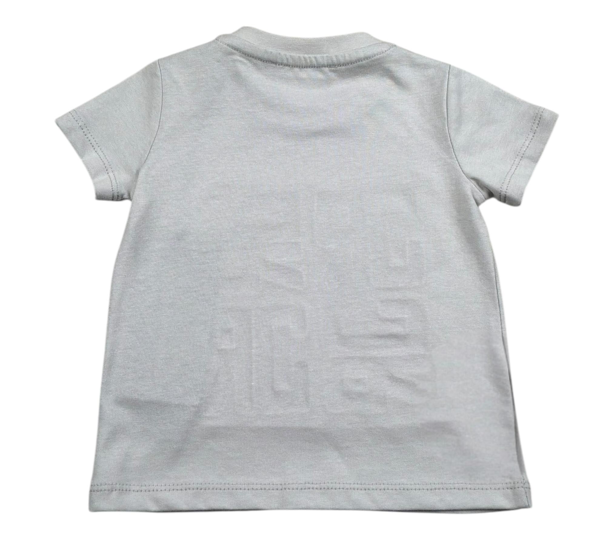 John Richmond T-Shirt Girocollo Tinta Unita con Logo per Neonato RIP26015TS GRIGIO JOHN RICHMOND 