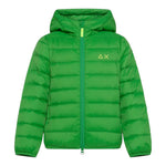 Sun68 Giubbino Tinta Unita con Cappuccio per Bambino R44301 VERDE SUN68 