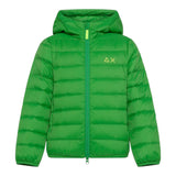 Sun68 Giubbino Tinta Unita con Cappuccio per Bambino R44301 VERDE SUN68 