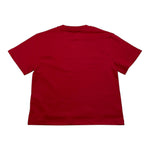 Lanvin T-Shirt Girocollo Tinta Unita con Logo per Bambino N30146 ROSSO LANVIN 