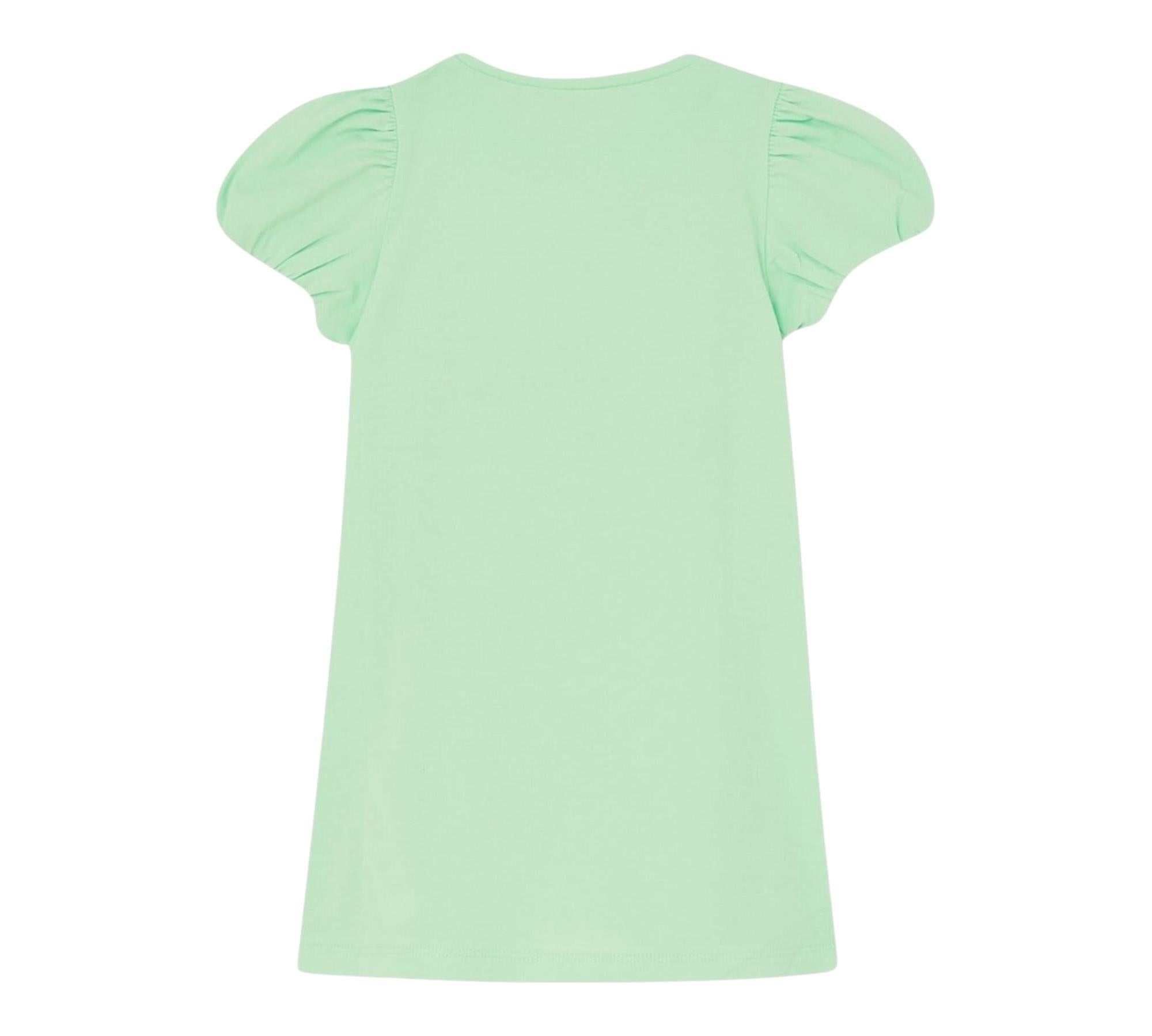 Liu Jo Abito Tinta Unita con Brillantini per Bambina KA5037J5003J VERDE LIU JO 