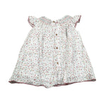 Babidu Abito Tinta Unita con Stampa per Bambina 90406J BIANCO BABIDU 