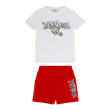 Iceberg Completo 2 Pezzi T-Shirt-Bermuda per Bambino CMBICE5102BJ BIANCO/ROSSO ICEBERG 